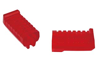 Red PVC Motorcycle Footrests