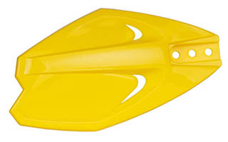 22.2mm (7/8'') PE Plastic Yellow Motorcycle Handguard 